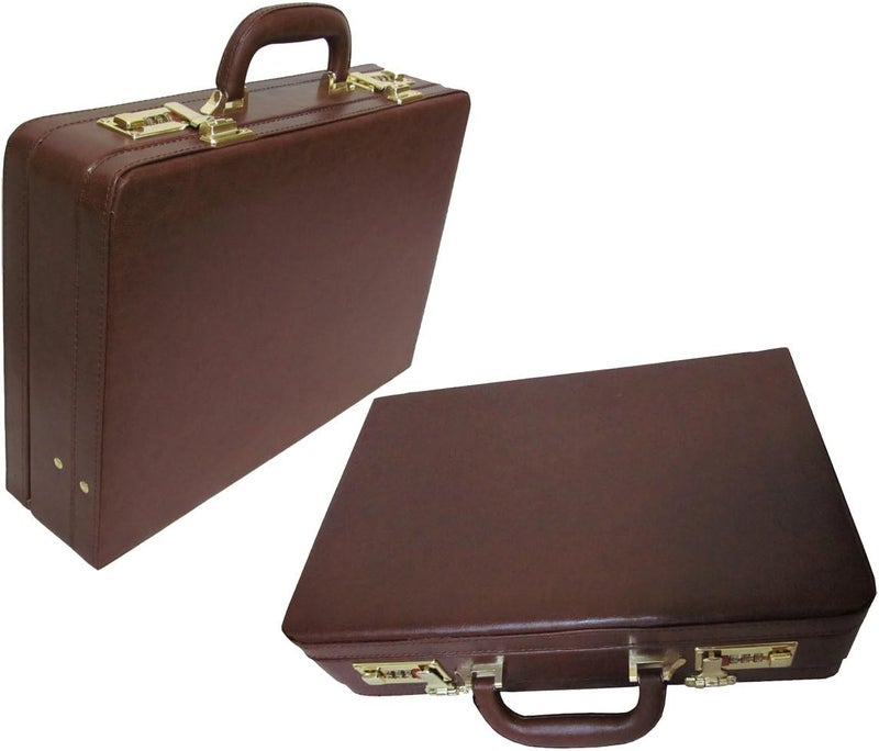 Amerileather Amerilether Large Expandable Faux Leather Attachè Case (#2894-89) - Image 2